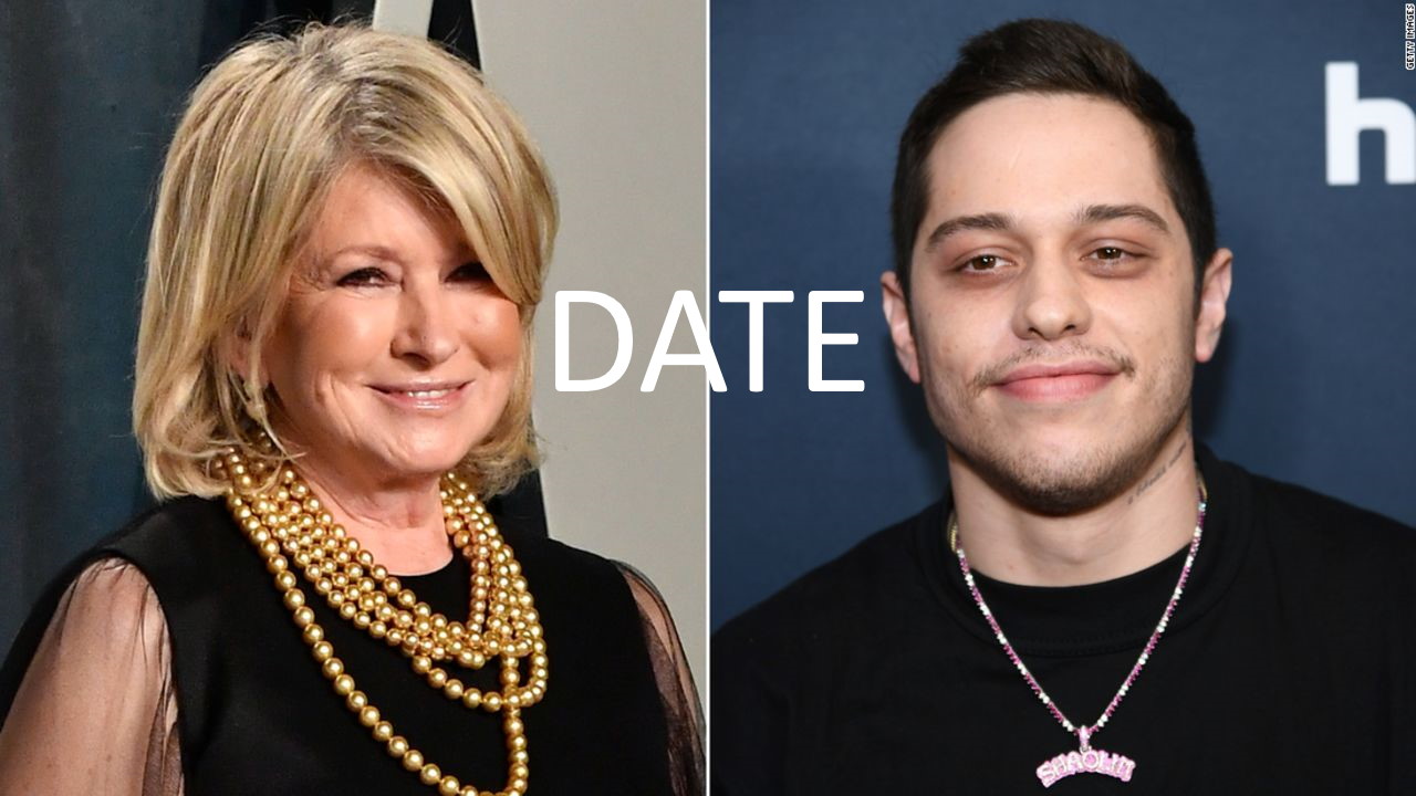 Martha Stewart agrees to date Pete Davidson